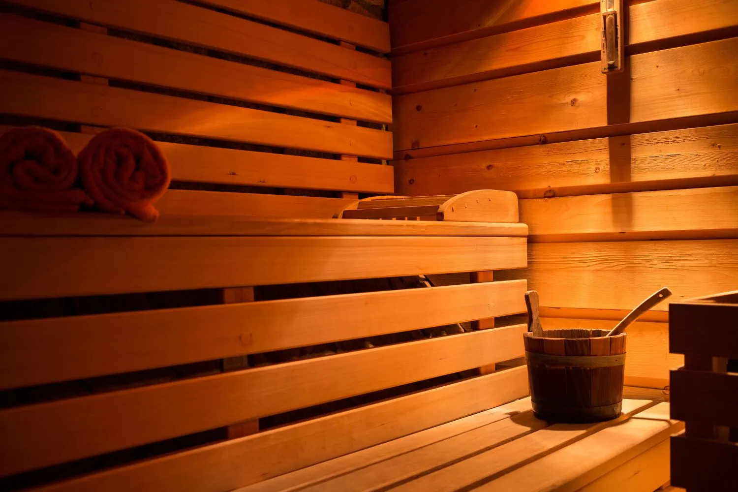 Sauna at Canyon Hotell