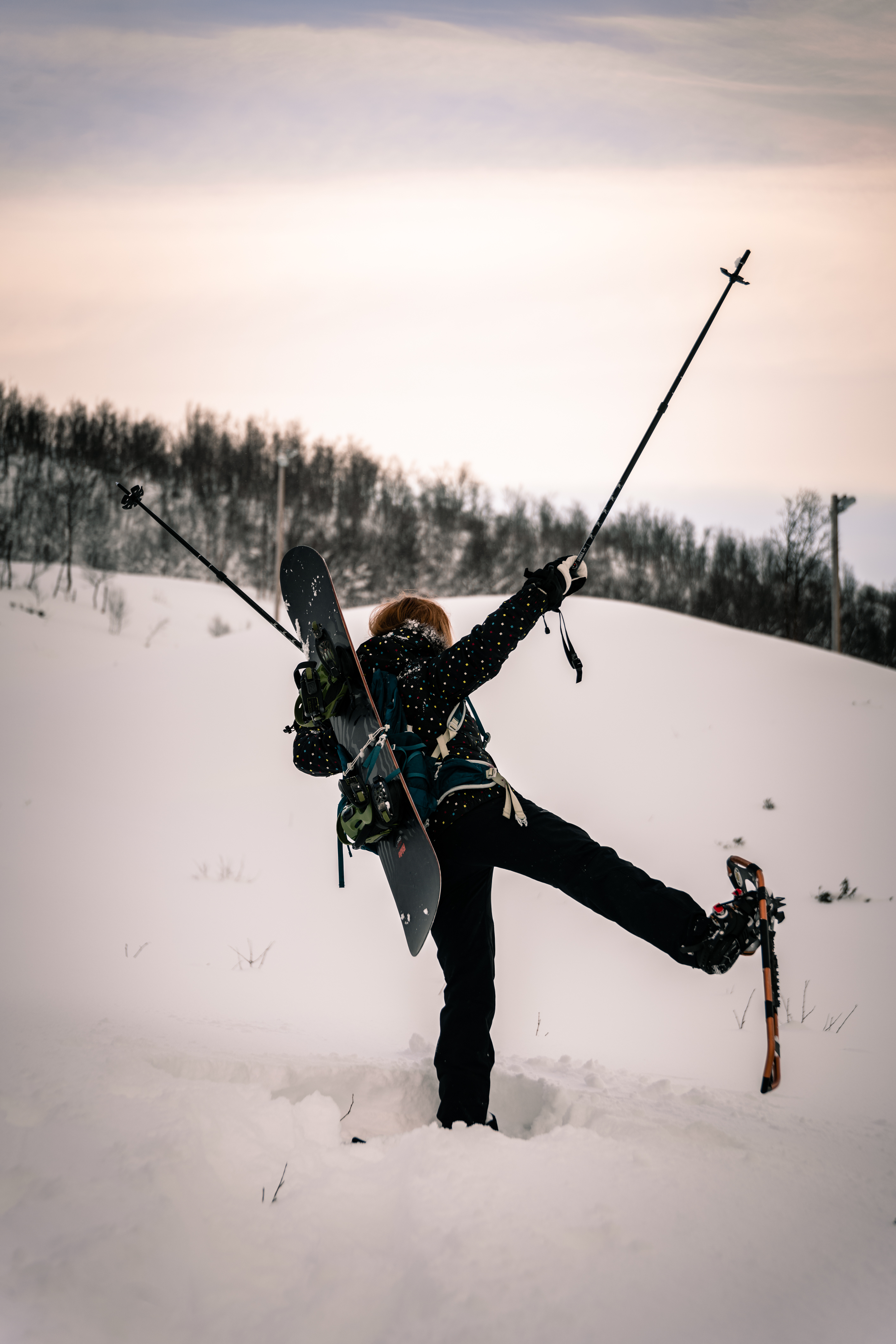 Snowshoe Adventure to the enchanting frozen Waterfall