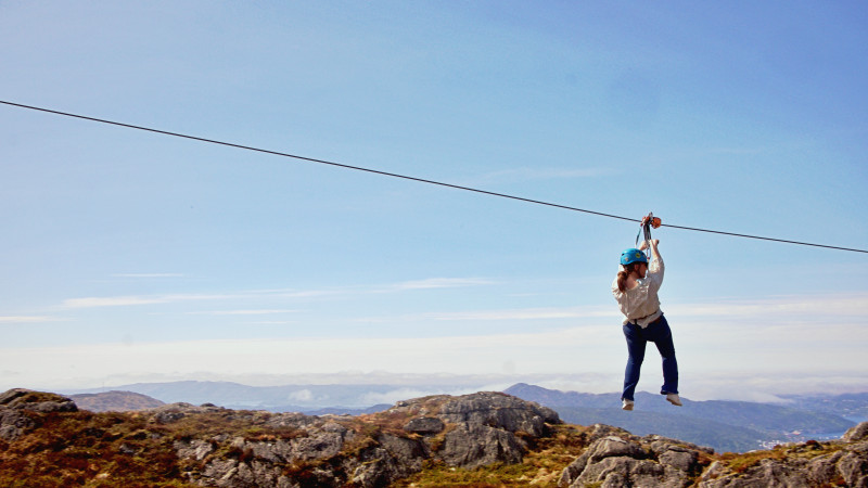 Norway's fastest zipline | Zipline | Bergen Base Camp