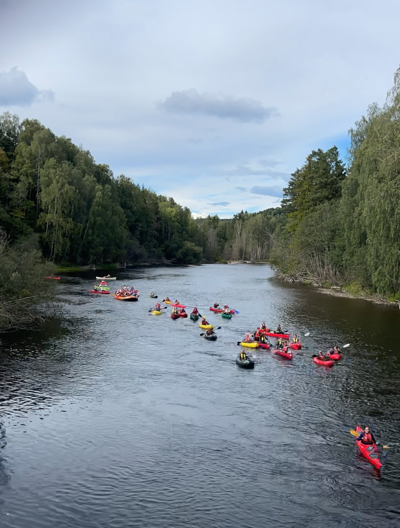 Teamtur med vannkontakt