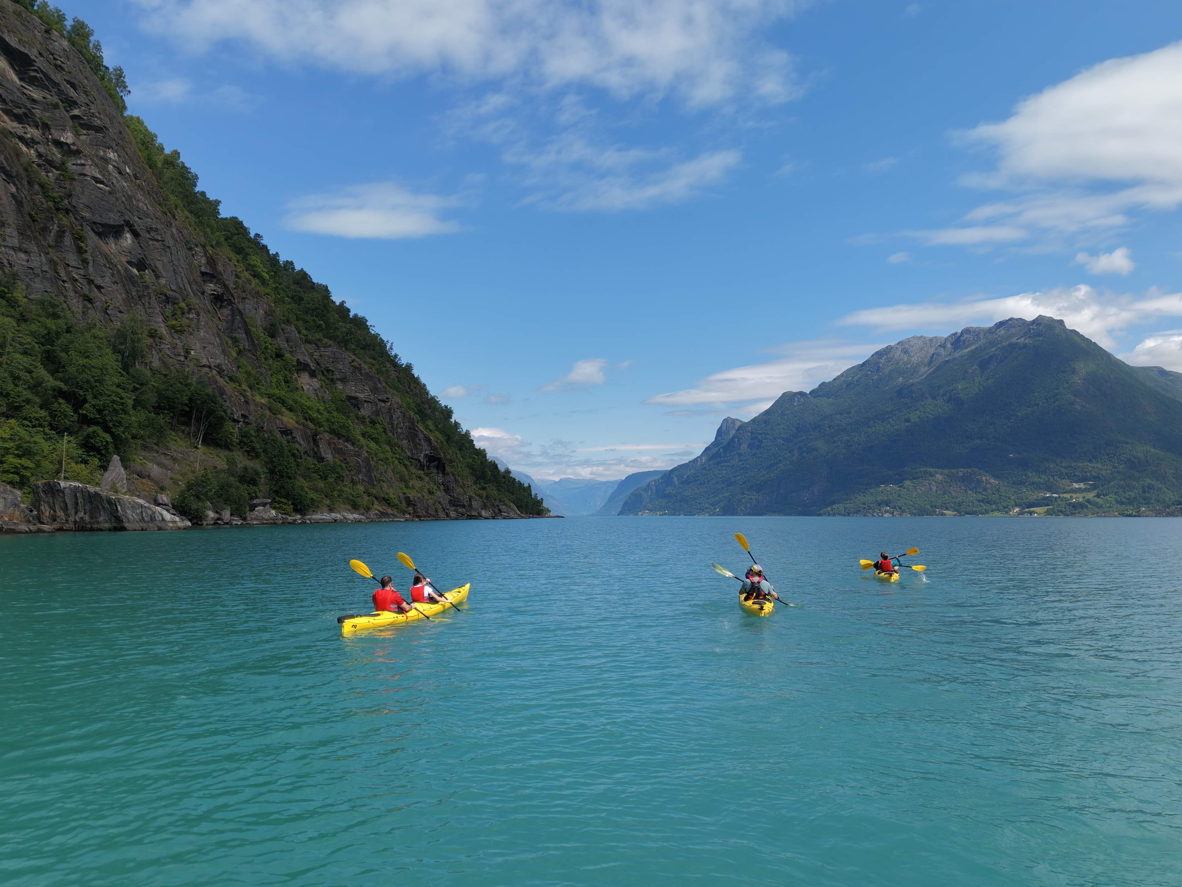 Kajakkpadling på Fjorden