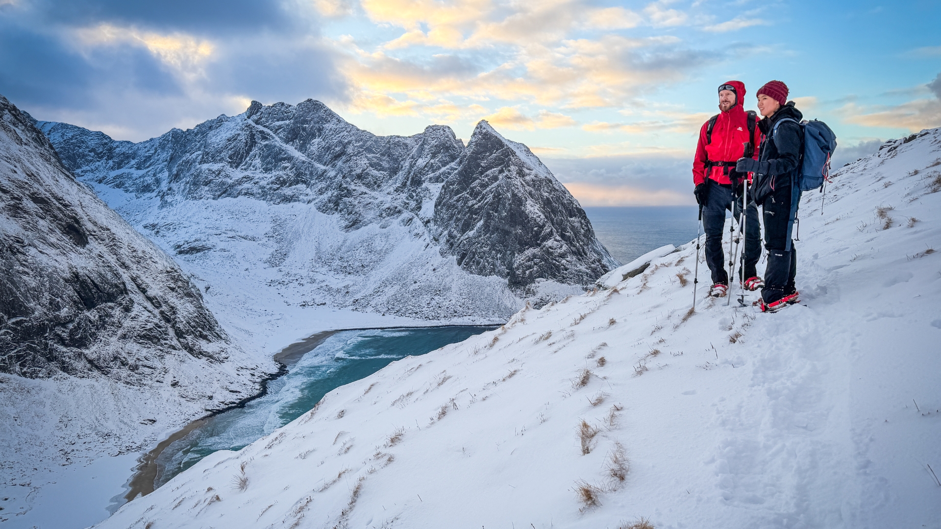 From Reine: Winter Hike to Ryten (Moderate)