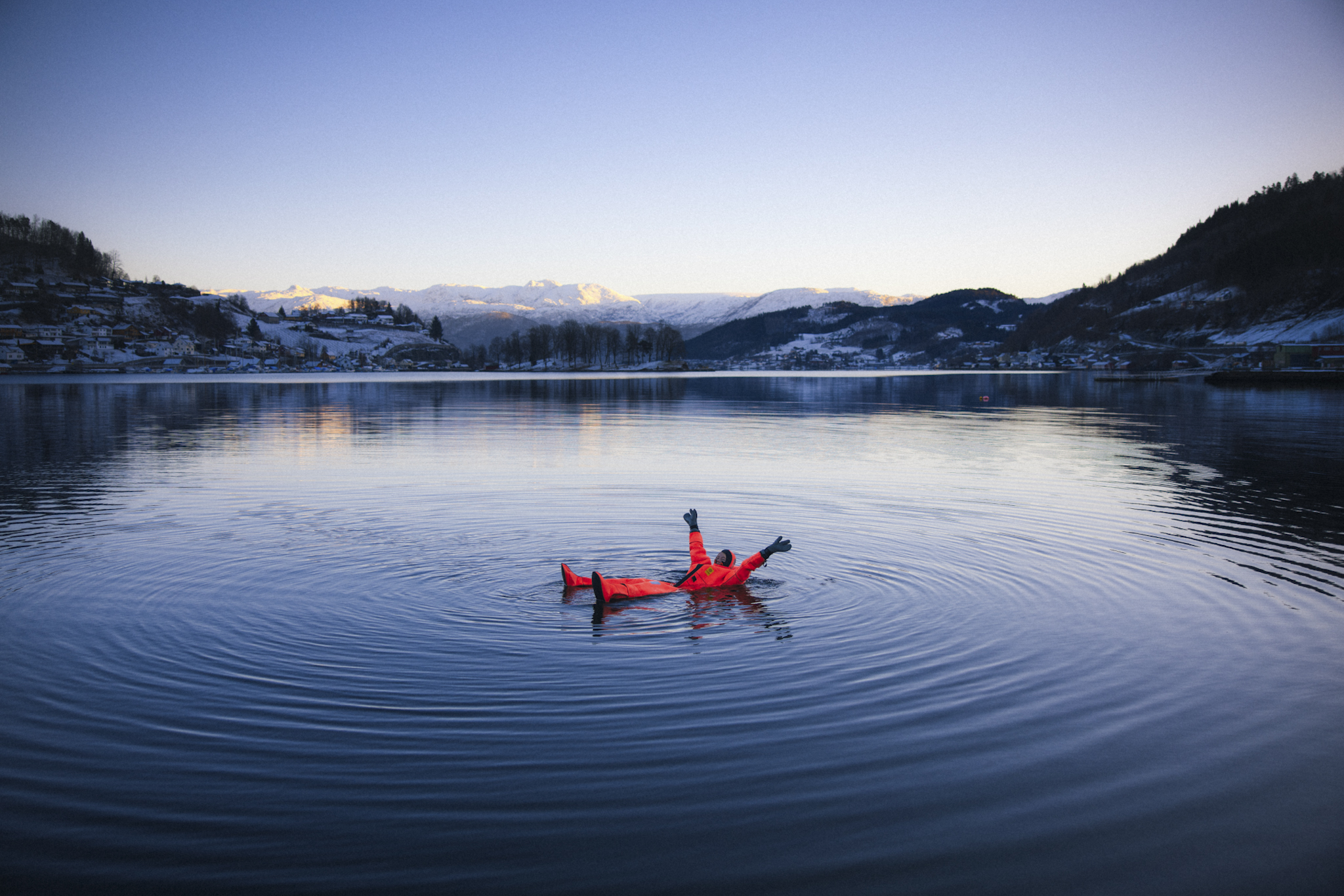 Fjord Floating Norheimsund vinter