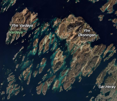 Digitalt kajakk turkart for Herøy