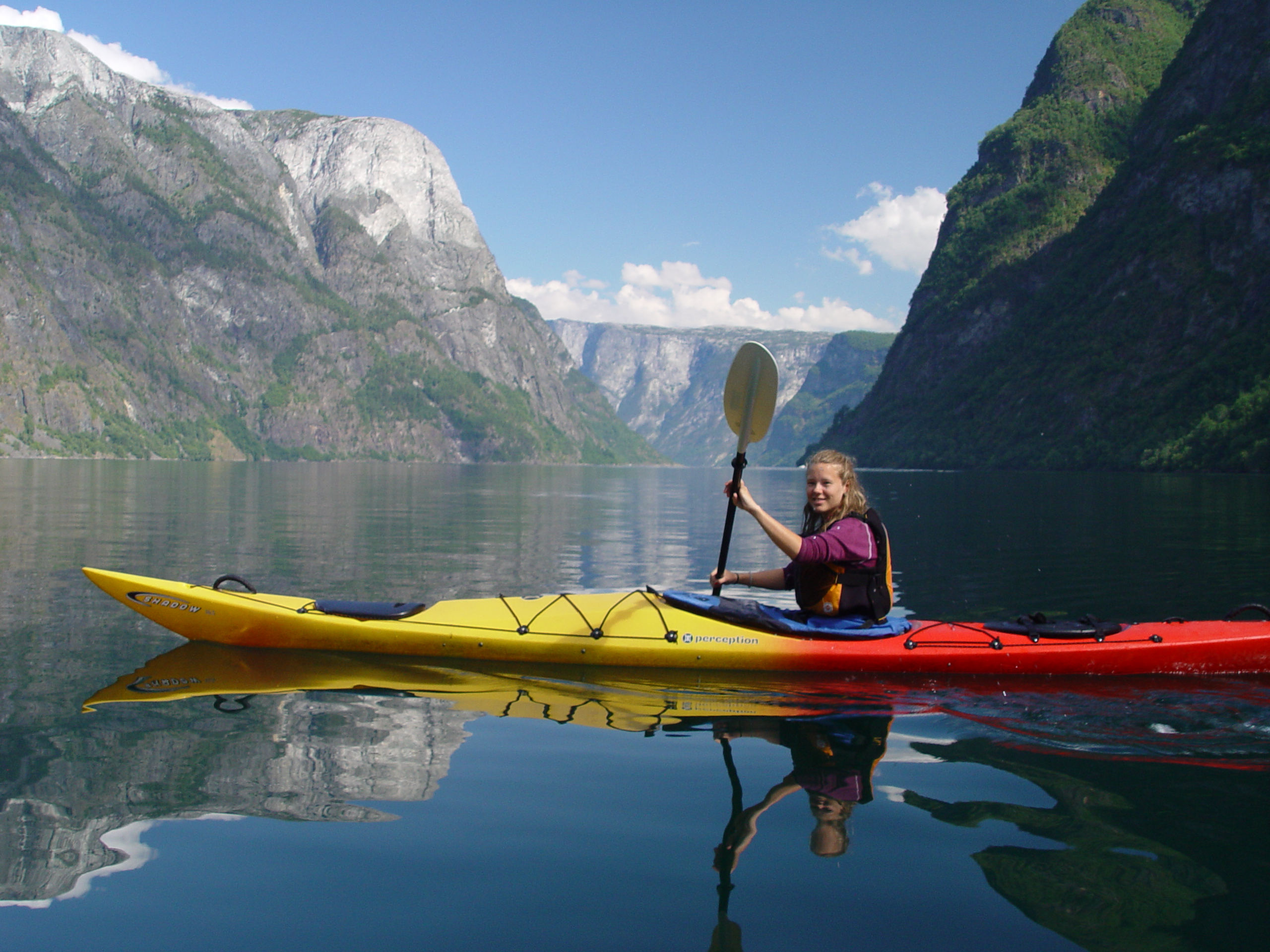 Kayak in the fjords
