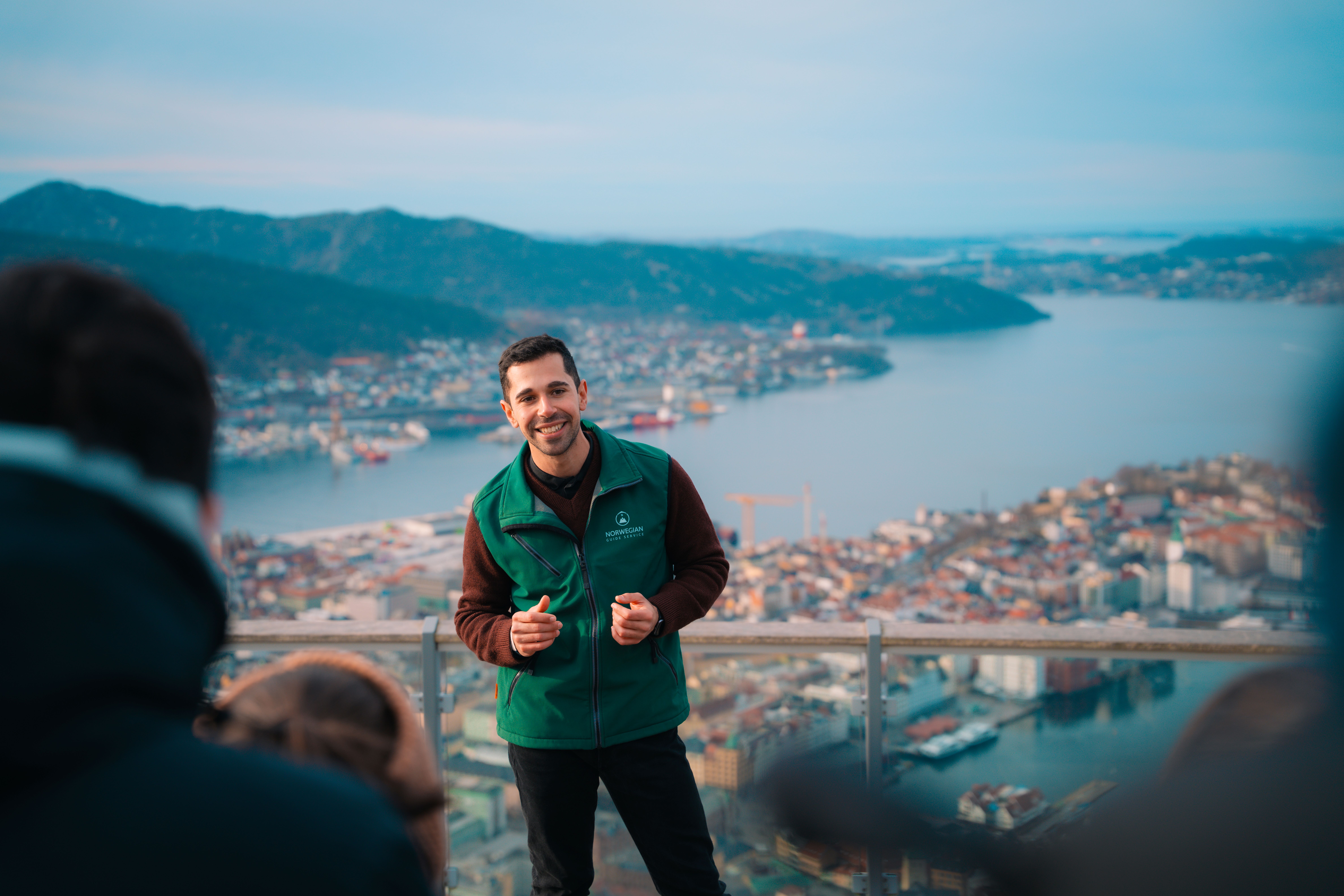 Bergen Above: City Walk & Funicular to Mount Fløyen