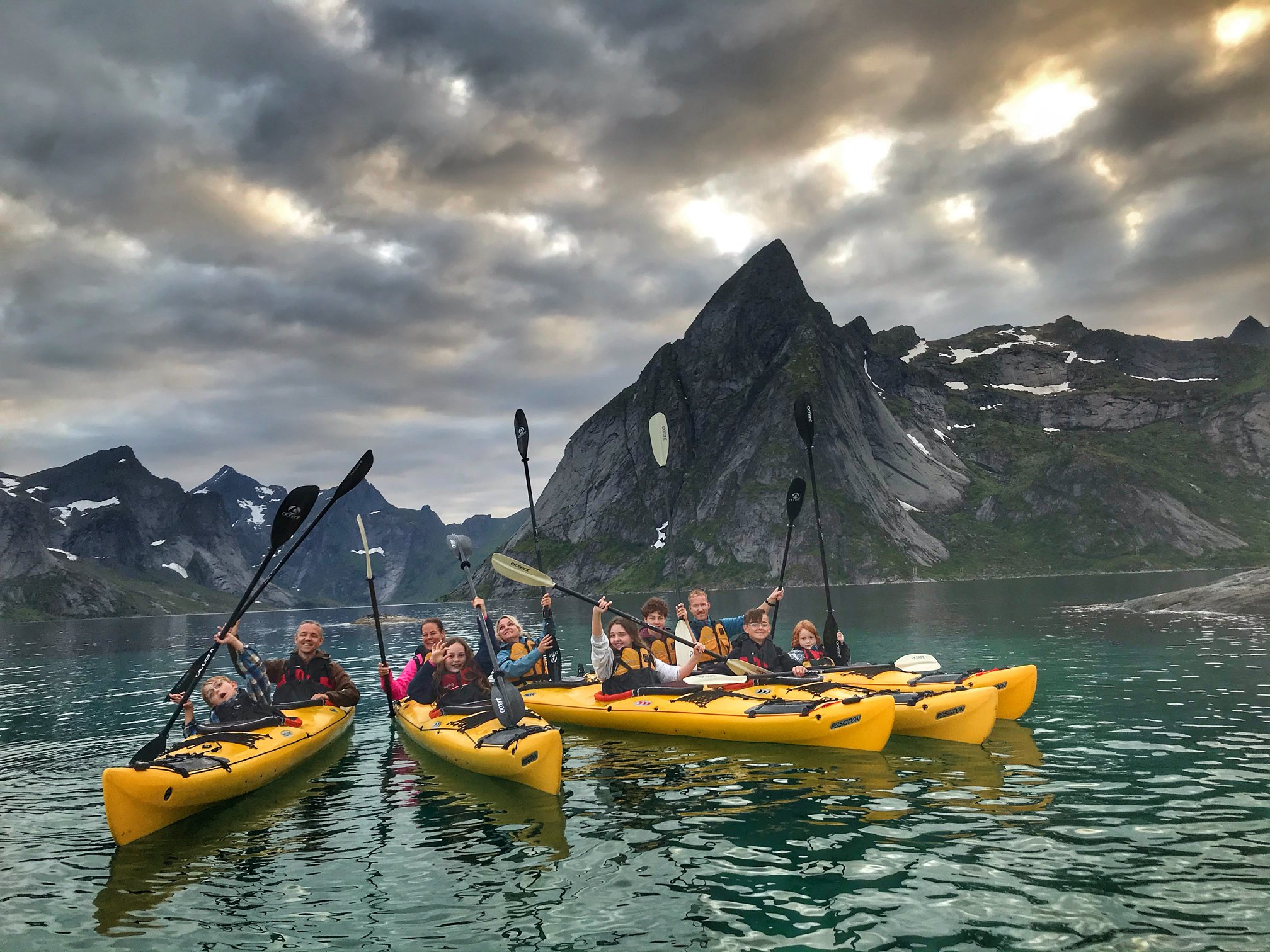 Summer Kayaking in Reine