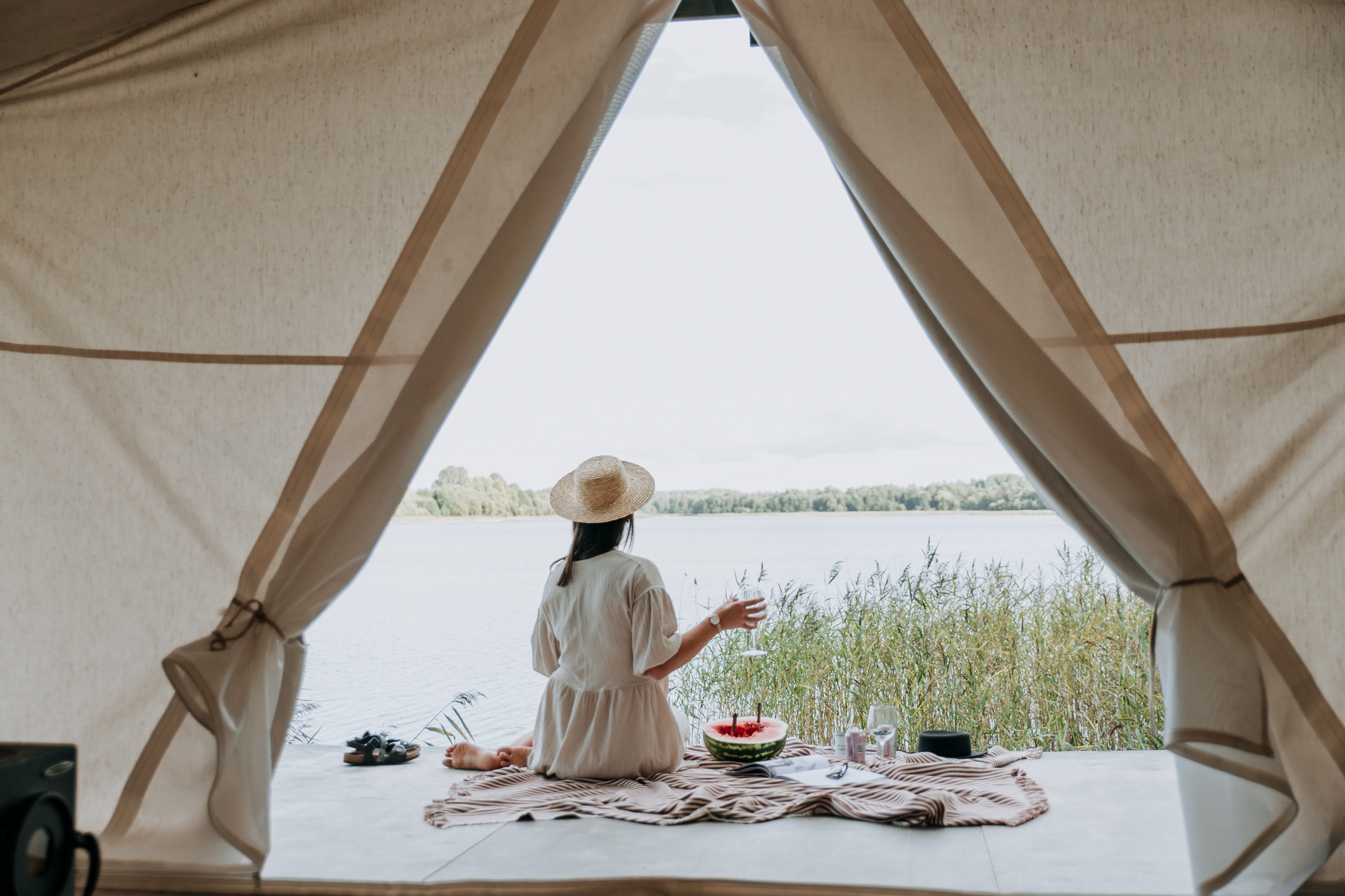 Glamping med 4 Sengeplasser