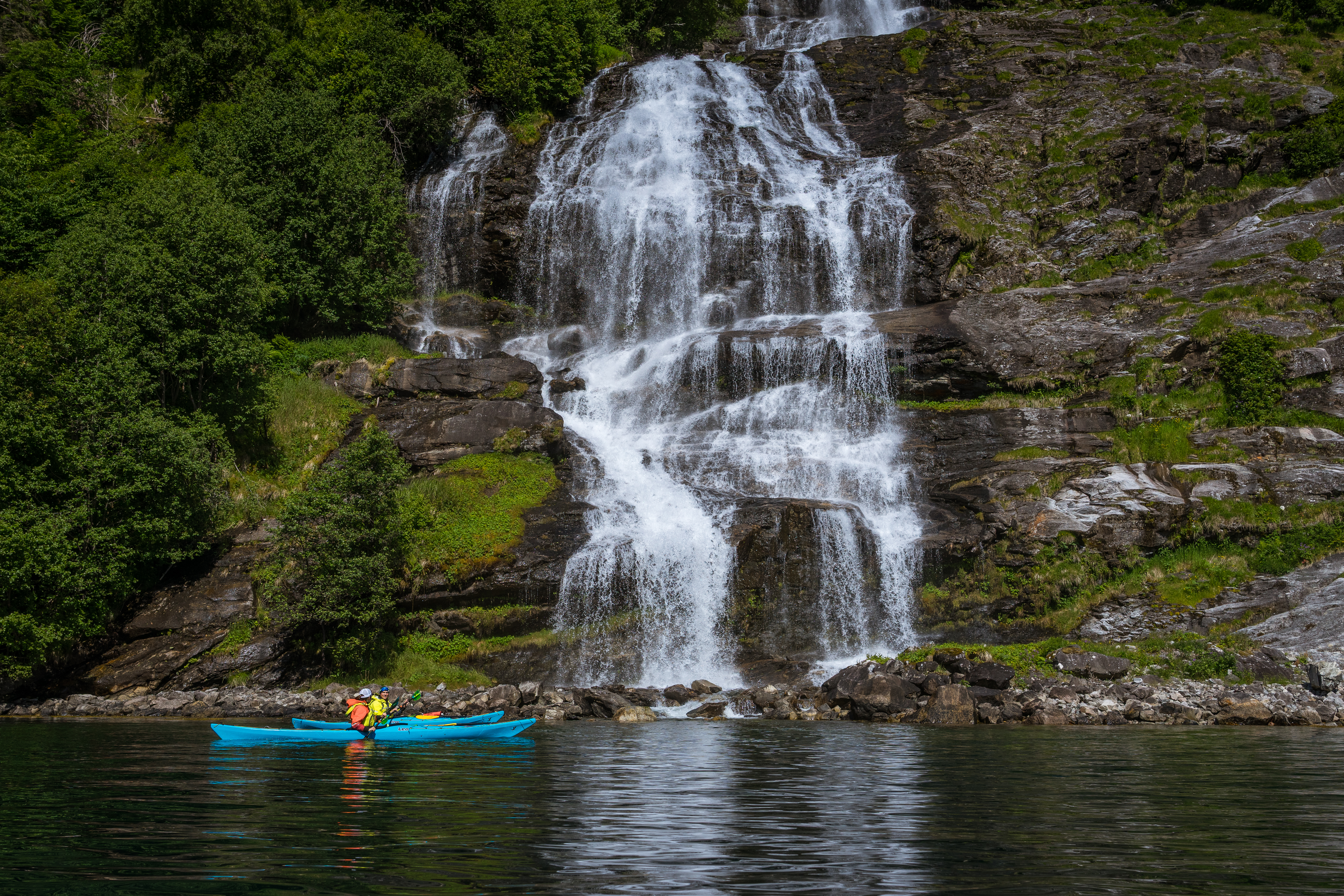 Kajakktur til de 7søstre i Geiranger