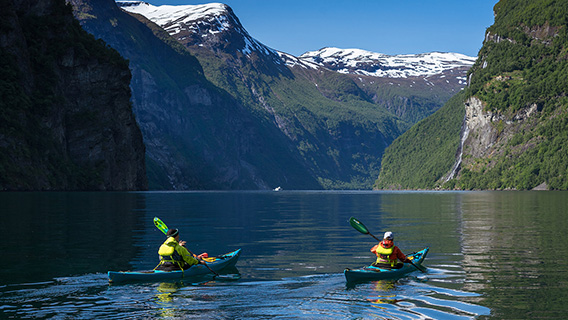 Fjord kayak in Geiranger