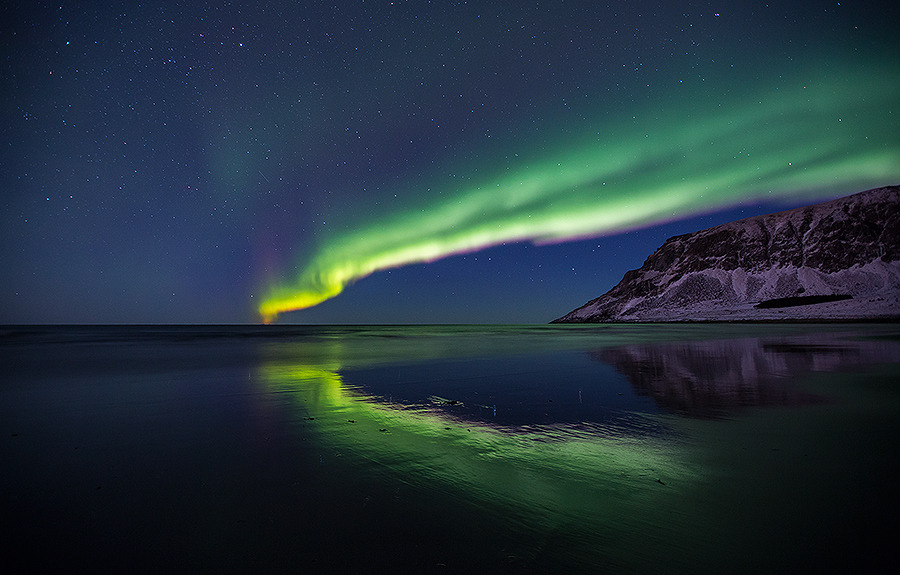 Polar Night walk in Lofoten