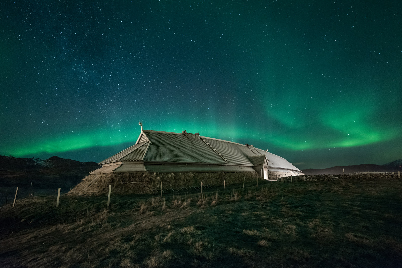 Northern Lights in the Realm of the Vikings